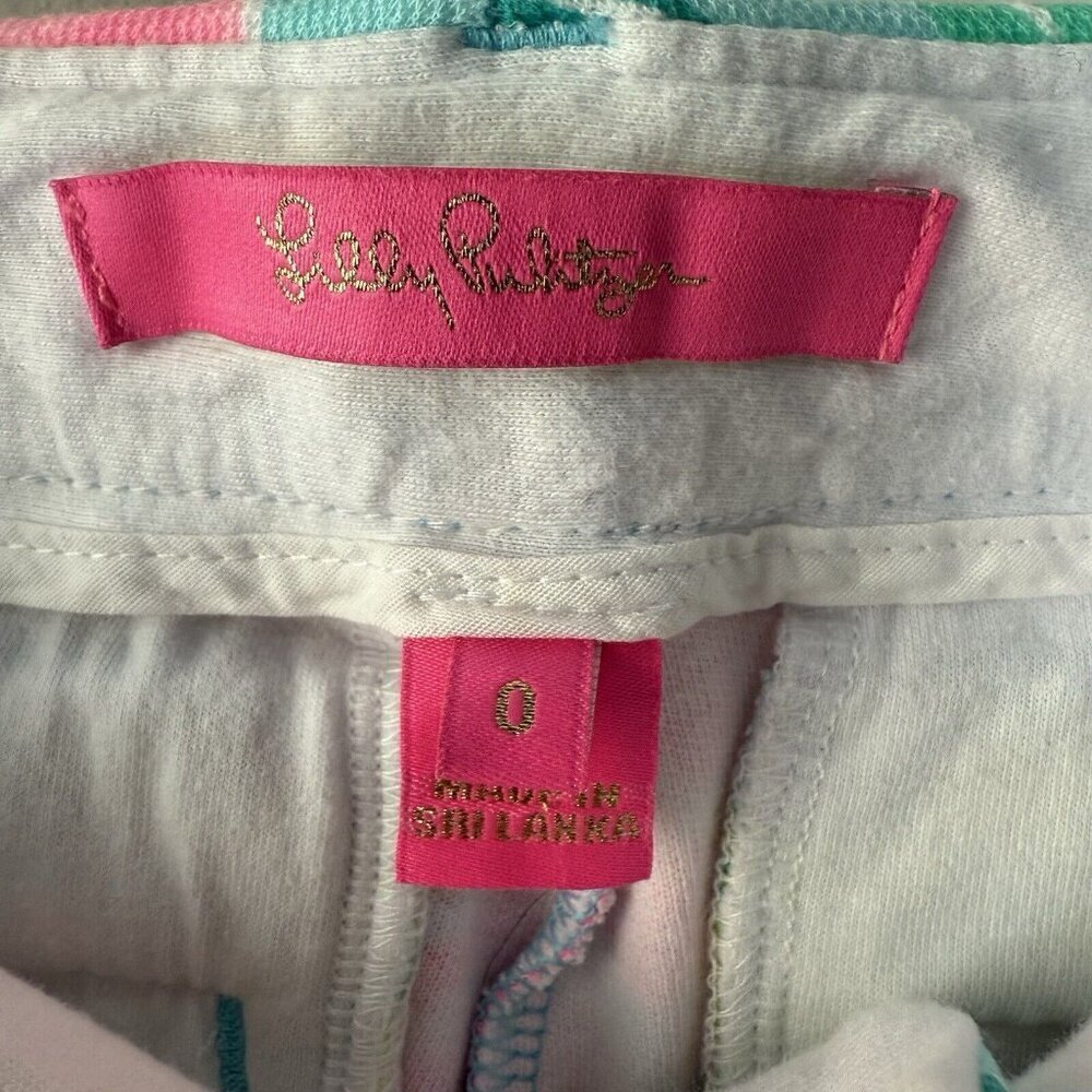 Lilly Pulitzer Callahan Shorts Women’s sz 0 Floral Tropical Pineapple Pink - Picture 3 of 6